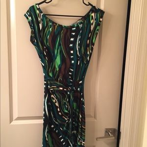 Venus Multi Color Mini Sleeveless Dress XSmall